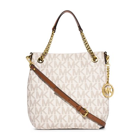 michael michael kors signature jet set chain shoulder bag|Michael Kors chain strap handbags.